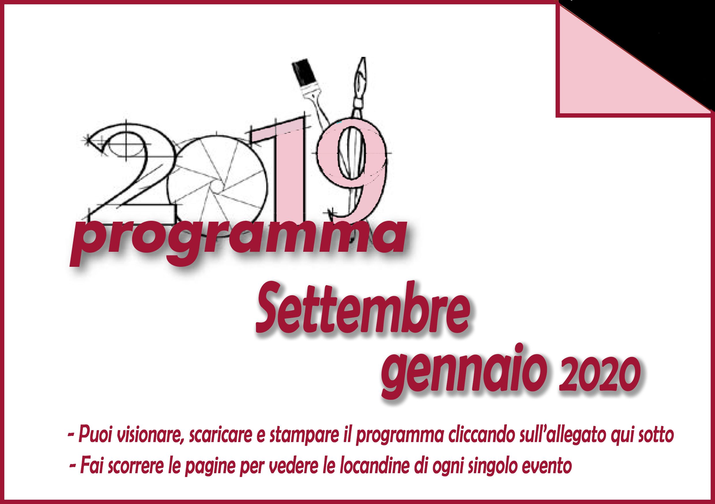 Scopri di più sull'articolo PRONTO IL NUOVO PROGRAMMA