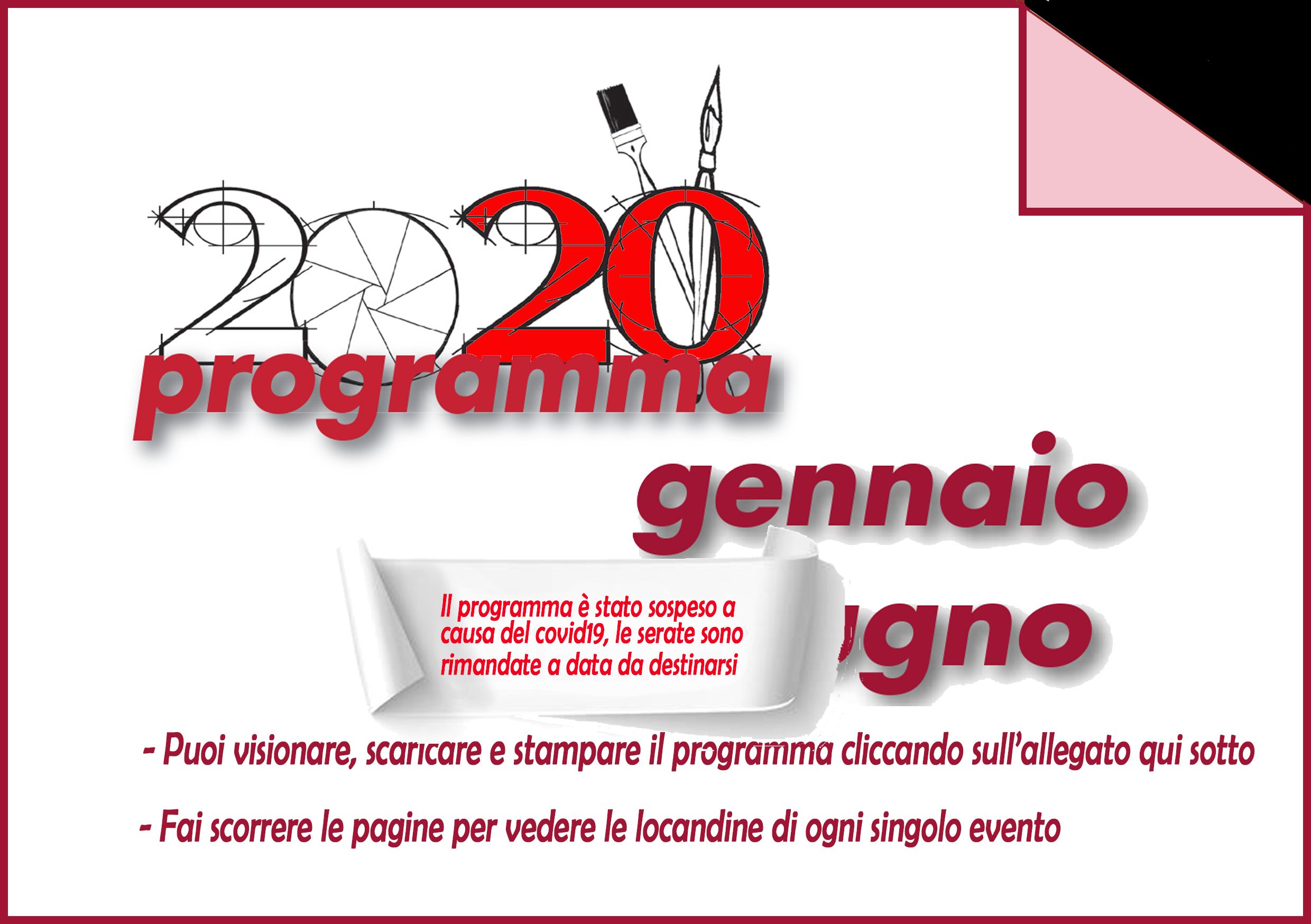 Scopri di più sull'articolo PROGRAMMA 2020 – GENNAIO-GIUGNO