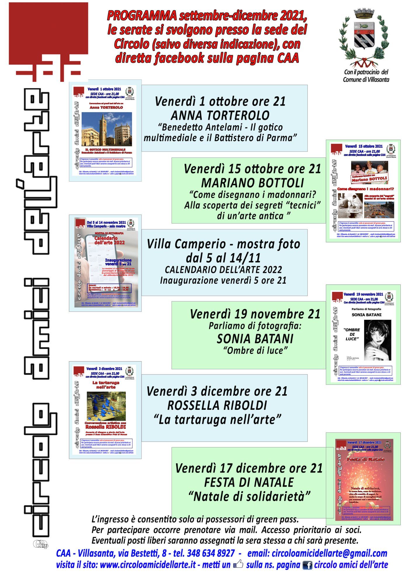 Scopri di più sull'articolo PROGRAMMA OTTOBRE-DICEMBRE 2021